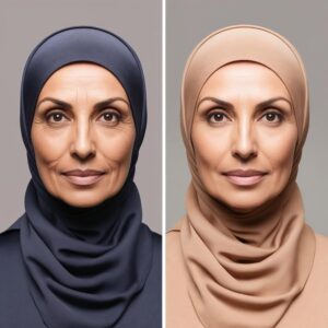 جبهة ملساء بدون فقدان التعابير الطبيعية